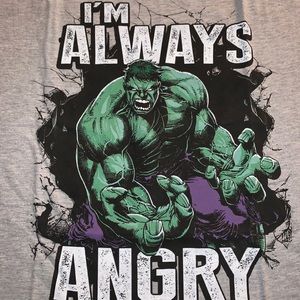 Grey Hulk shirt grey new